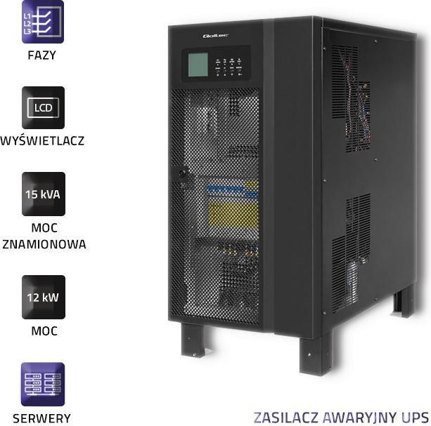 Immagine prodotto Qoltec CARICABATTERIE TRIFASE NON IV ¦ 15KVA ¦ 12KW ¦ LCD (12000 W)