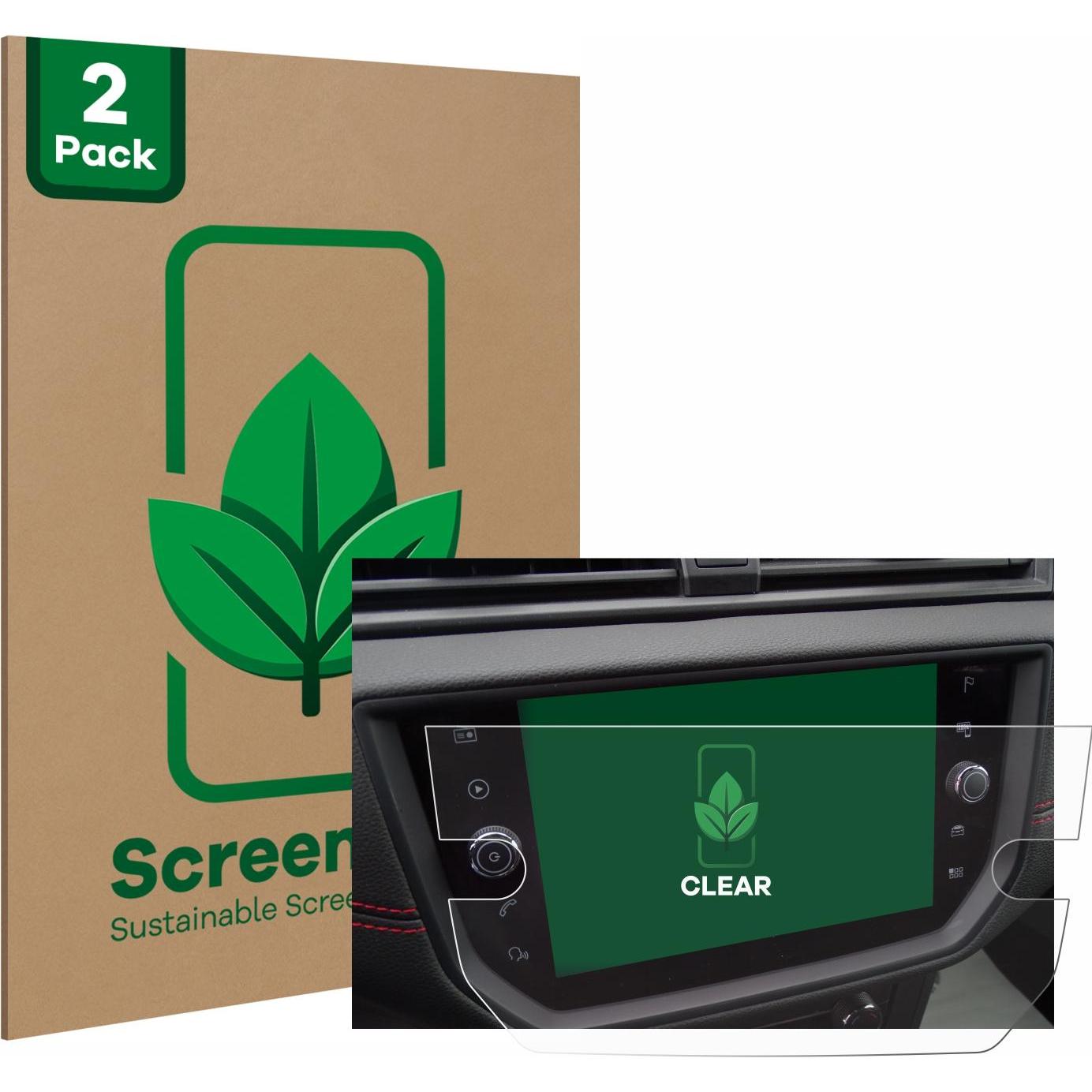 ScreenLeaf, Fahrzeug Navigation Zubehör, Schutzfolie nachhaltiger Displayschutz Displayschutzfolie Folie Klar Transparen...