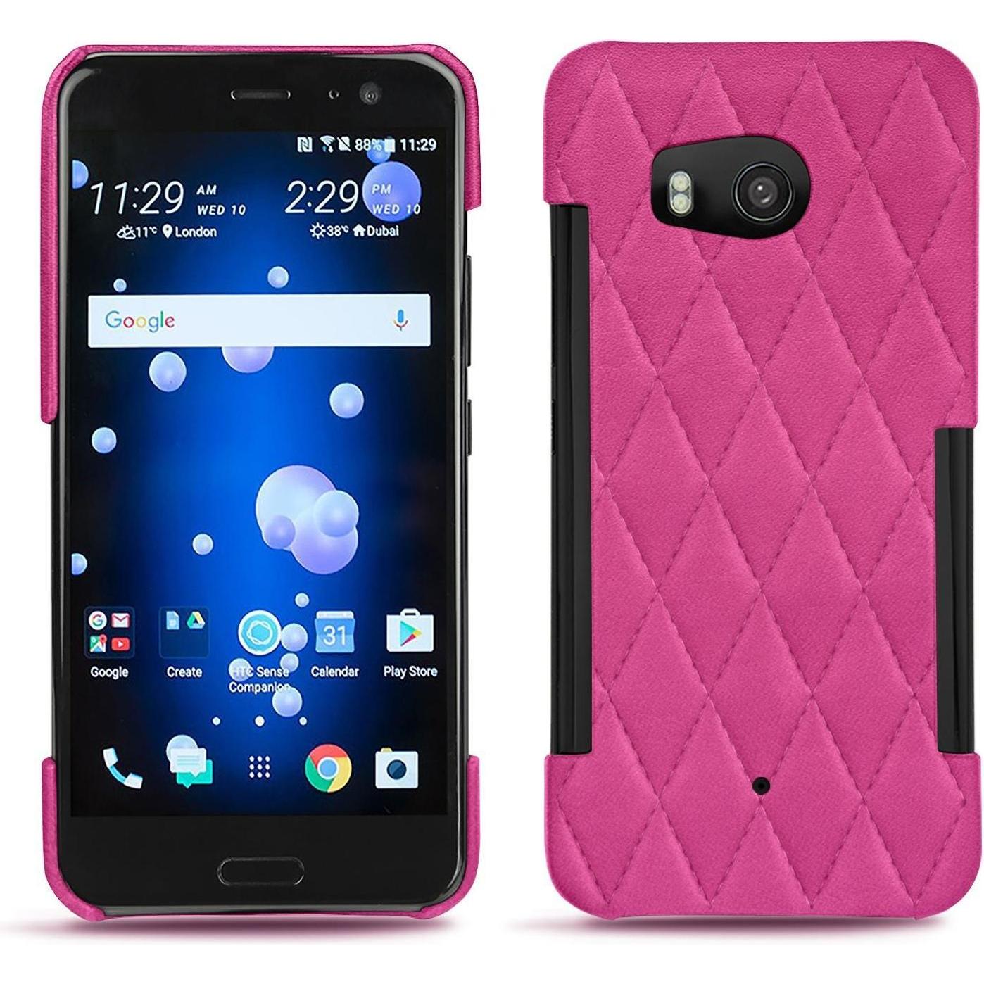Thumbnail - Noreve Lederschutzhülle (HTC U11), Smartphone Hülle, Rosa