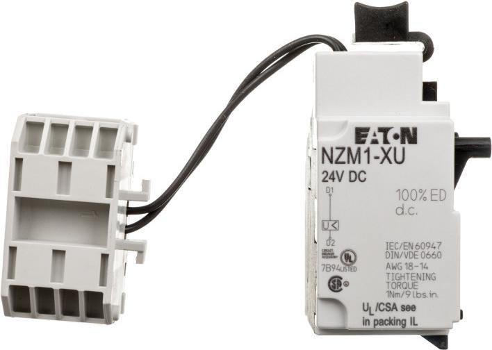 Produktbild Eaton Electric GmbH Unterspannungsauslöser m.seitl.Kl.-boeckchen NZM1