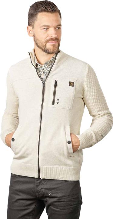 Actual product image Pme Legend Zip Jacket Knit Sweat Combination Bone White (3XL)