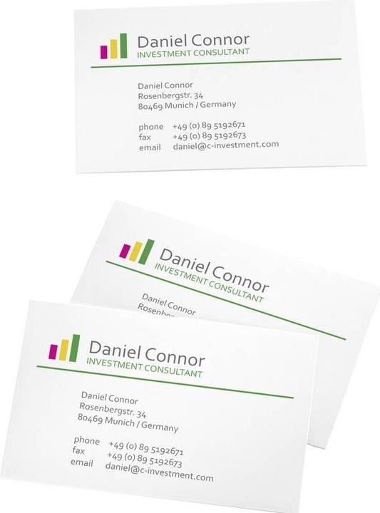 Actual product image Sigel 3C business cards (250 g/m², 100 x, A4)