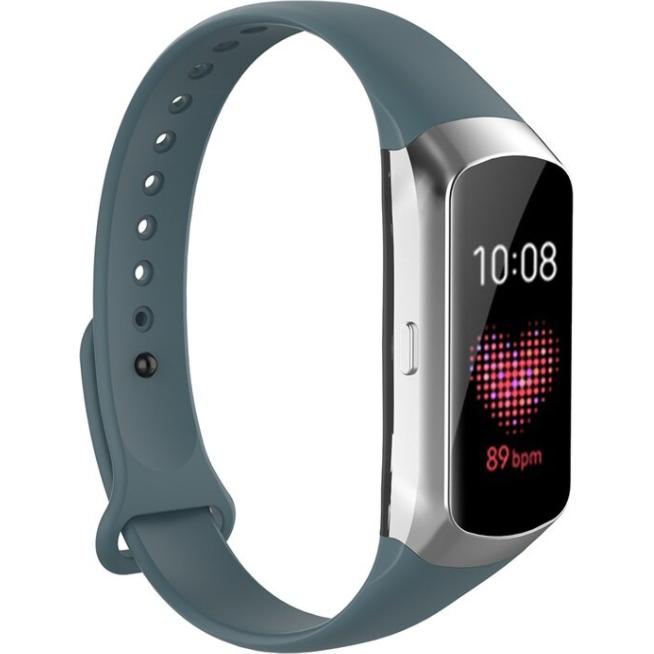 Strap-it Silikonarmband (Silikon, Galaxy Fit), Uhrenarmband, Blau, Mehrfarbig, Grau