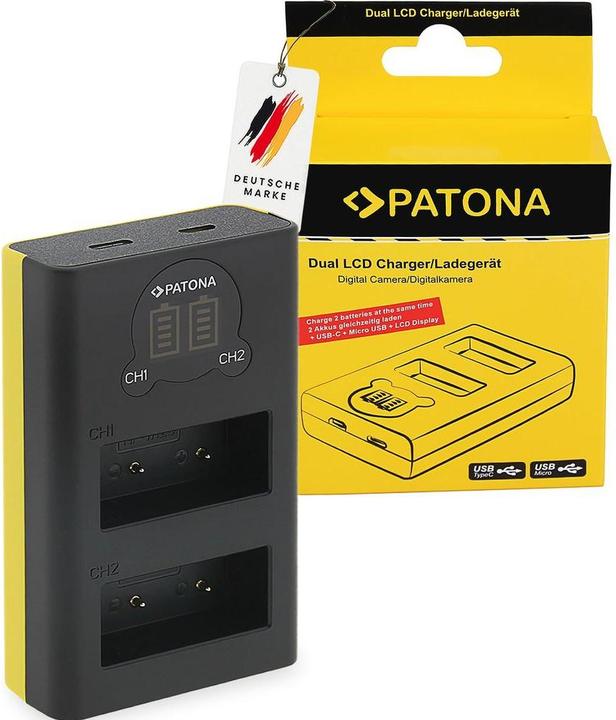 Produktbild Patona Dual LCD Ladegerät (Kamera Akku Ladegerät)