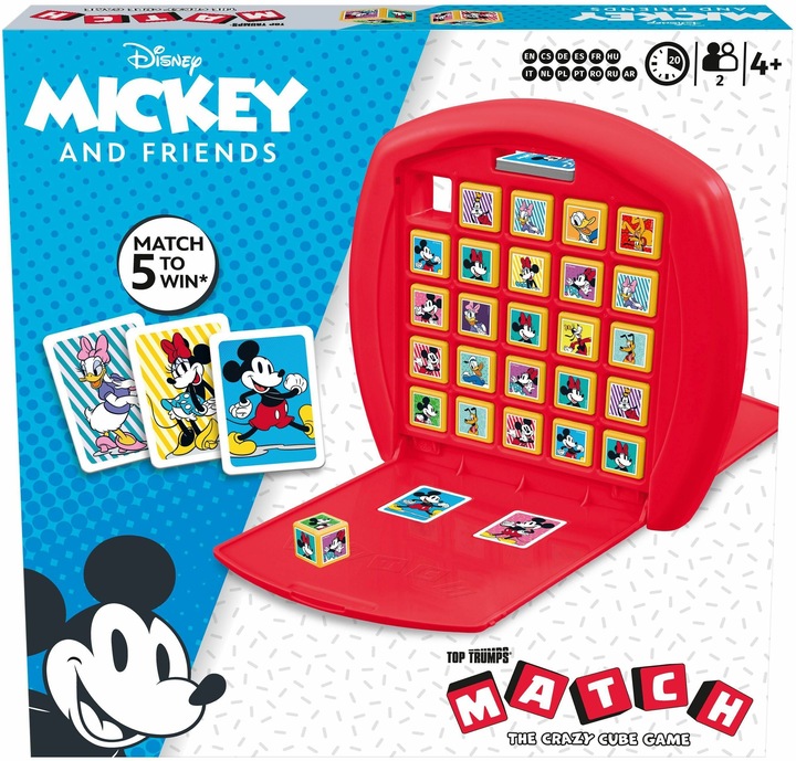 Winning Moves Top Trumps Match Mickey and Friends (Französisch, Italienisch, Deutsch)