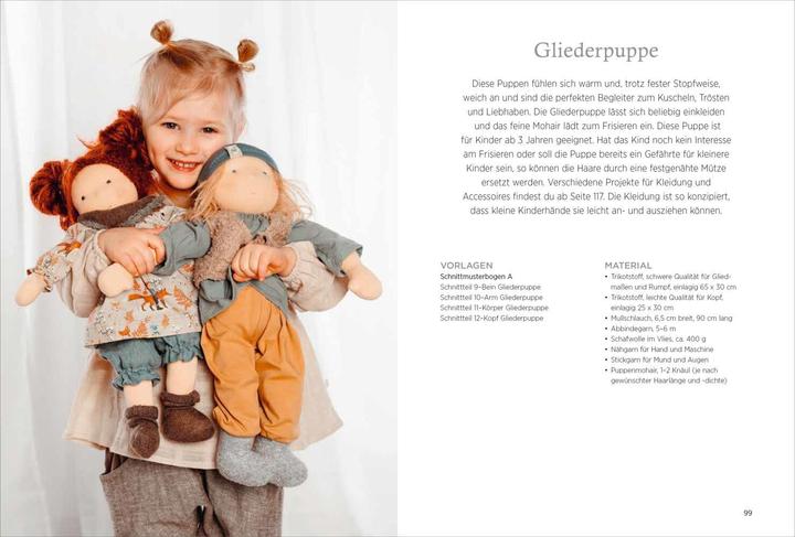 Actual product image Handgemachte Puppen im Waldorf-Stil (German, Kristin Wünsch, 2023)