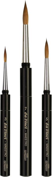 Actual product image da Vinci Maestro Watercolor Brush Set Pocket Kolinsky Sable Hair