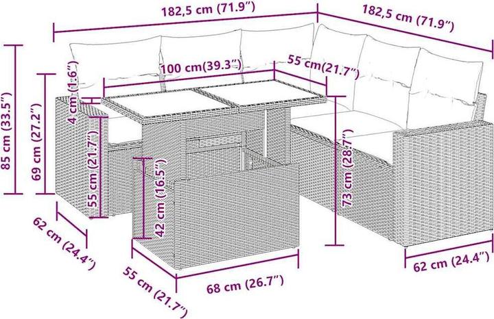 Produktbild vidaXL Kaylani