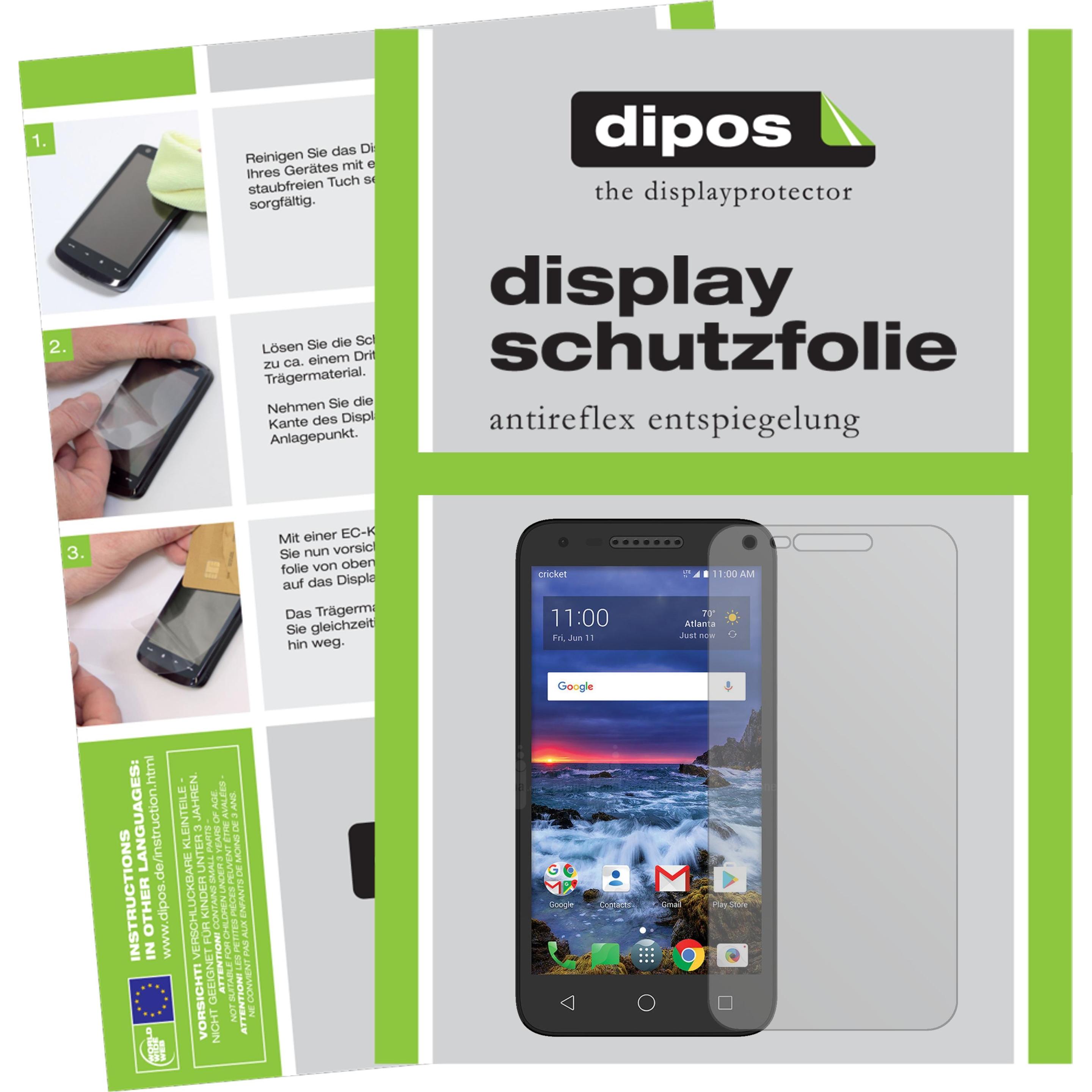 Dipos Displayschutzfolie Antireflex (5 Stück, Alcatel Verso), Smartphone Schutzfolie, Transparent