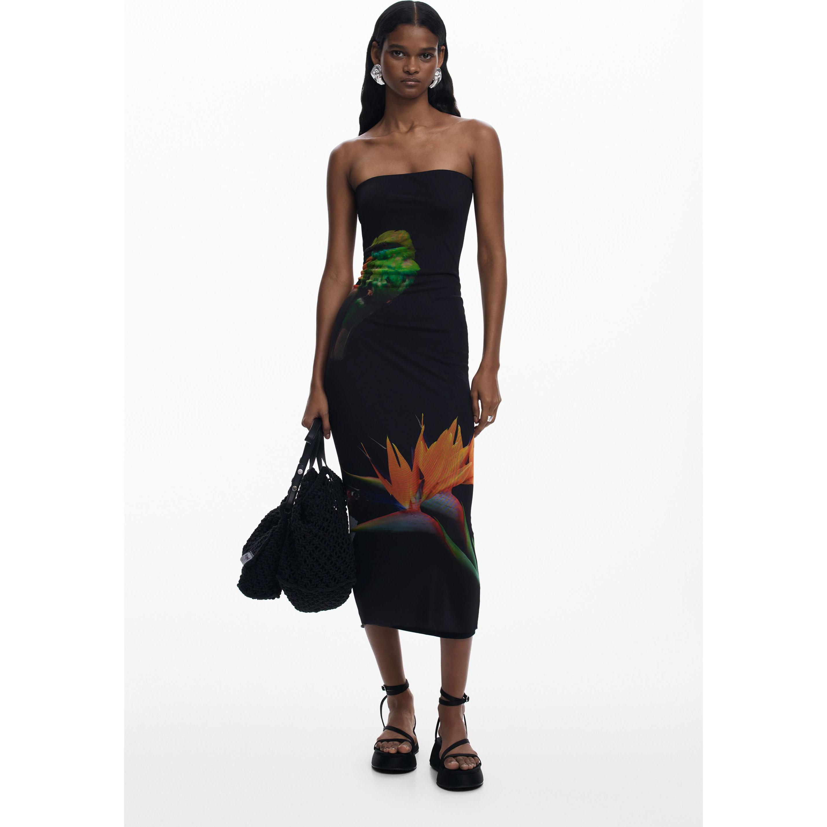 Thumbnail - Desigual, Damen, Badeanzug, Colibrî, Schwarz, (XL)