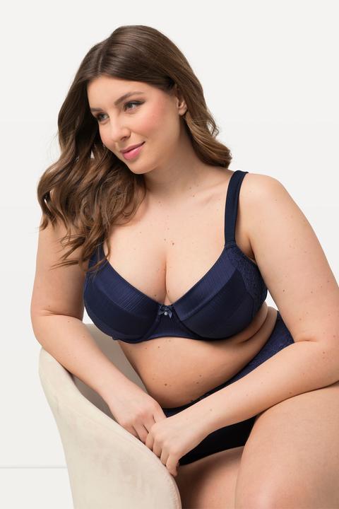 Produktbild Ulla Popken Bügel-BH, Softschalen, Satin, Spitze, Cup B - F (95 E)