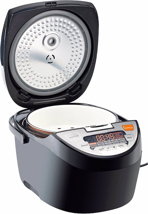 Actual product image Rosenstein & Söhne 15in1 multifunctional stove in matt brushed stainless steel