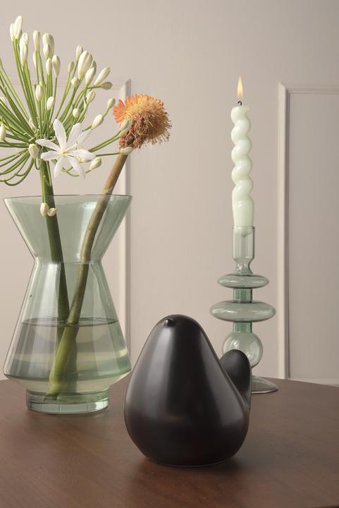 Actual product image present time Candle holder 19.5 cm, 1 piece, Green