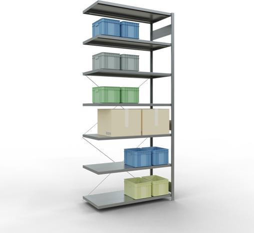 Actual product image Schulte Lagertechnik MULTIplus250 boltless bay system with cross brace