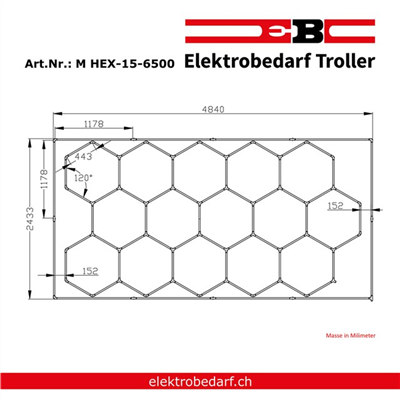 Produktbild EB Troller LED-Hexagon (81600 lm)