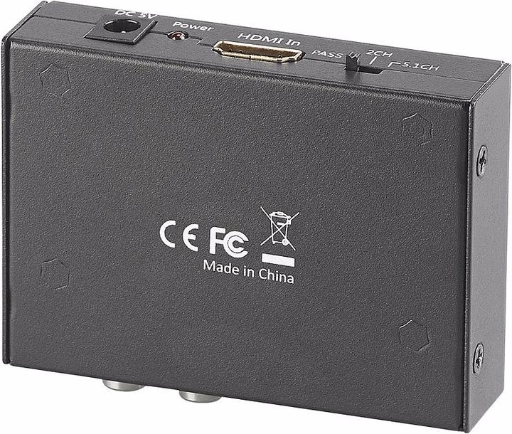 Produktbild Auvisio HDMI-Audio-Konverter zu TOSLINK und Stereo-Cinch (Video Switch)