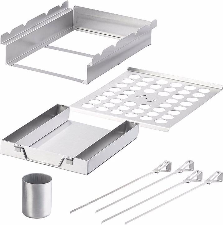Actual product image Rosenstein & Söhne Stainless steel 5in1 grill attachment