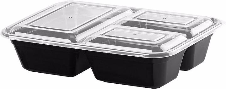 Produktbild Rosenstein & Söhne 20er-Set Lebensmittel-Boxen mit je 3 Trennfächern & Deckel