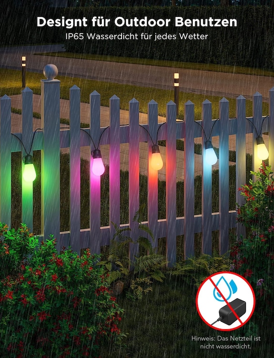 Image du produit Govee Guirlande lumineuse LED Smart RGBICW (15 m)