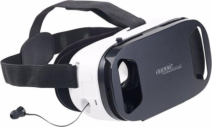 Auvisio Occhiali per la realtà virtuale con cuffie in-ear e funzionamento touch