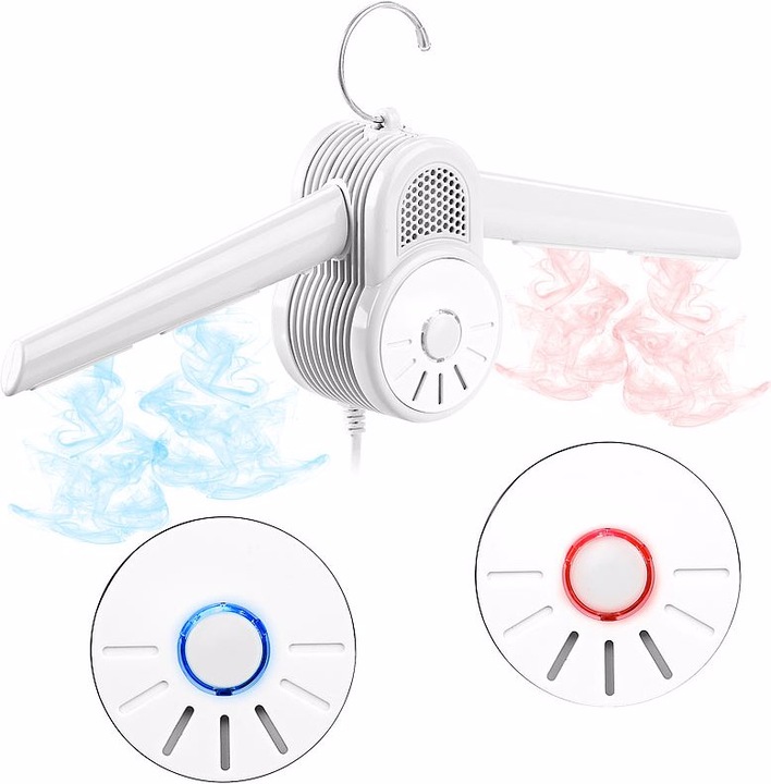 Image du produit Sichler Lot de 2 cintres pour sèche-linge avec soufflerie d'air chaud & froid (2 x)