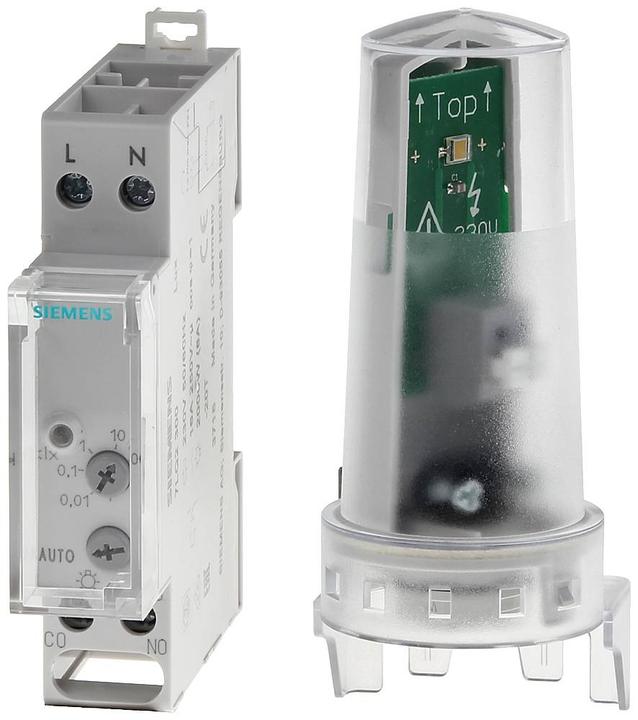 Produktbild Siemens SIEM 7LQ2300 DAEMMERUNGSSCHALTER MIT LICHTSENSOR 230 V,50/60 HZ,1TE,100KLUX IP 3