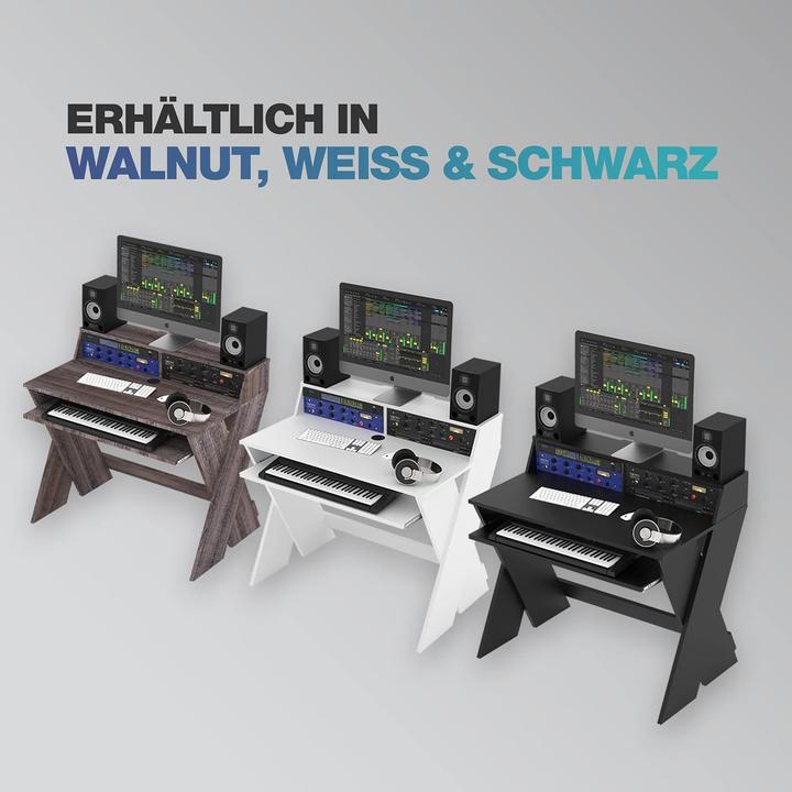 Actual product image Glorious DJ Booth Sound Desk Compact Walnut