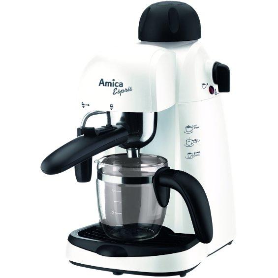 Amica Ekspres ciśnieniowy CD 1011, Macchina per caffè con portafiltro, Bianco, Nero