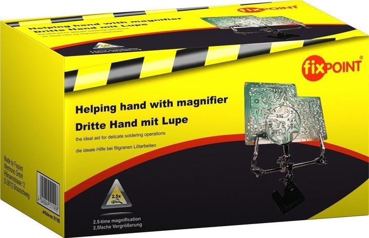 Image du produit Goobay Aide au soudage / Troisième main avec loupe grossissante 2,5 fois (Troisième main)
