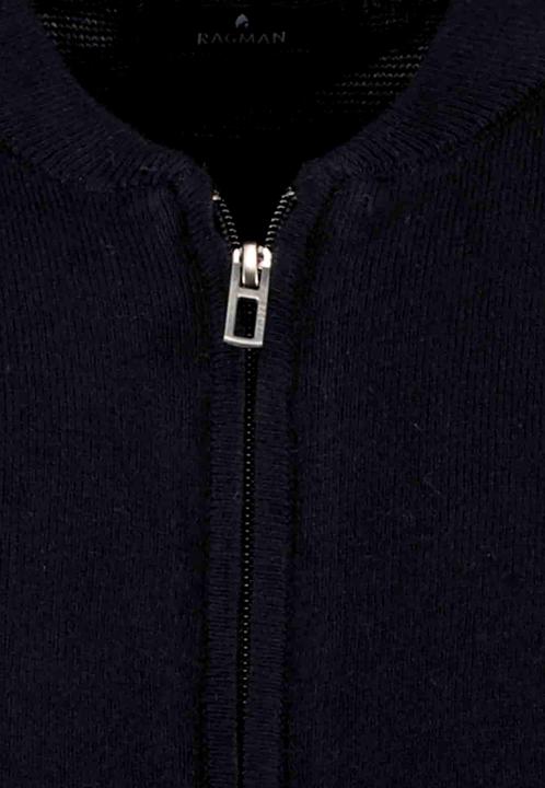 Produktbild Ragman Strickjacke Baseball Cardigan Reissverschluss (M)