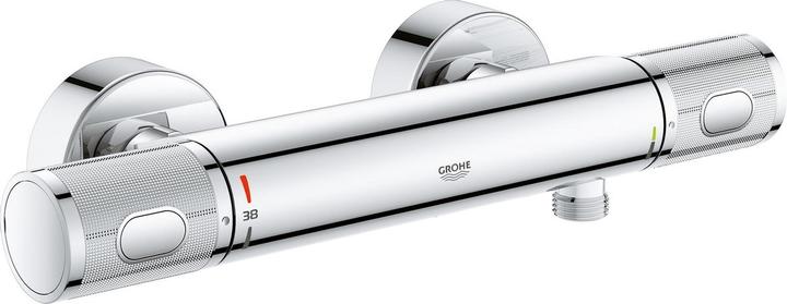 Produktbild Grohe Precision Feel Thermostatische Douchekraan - EcoJoy - CoolTouch - incl. koppelingen - chroom - 34789