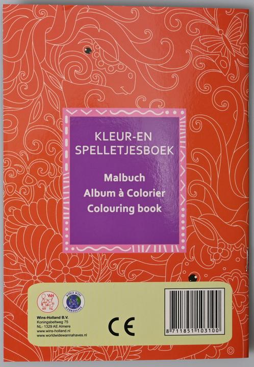 Immagine prodotto Wins Holland Libretto da colorare e giochi, set da 24.
