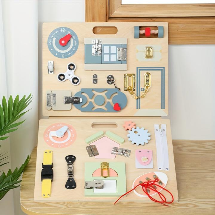 Actual product image Activity Board Busy Board toy, educational activity Developing Sensory Busy Board, educational