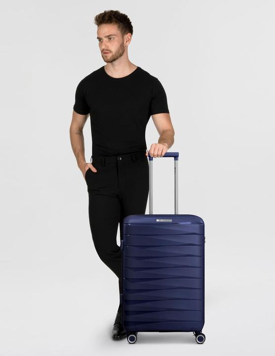 Image du produit Franky London 4 rollers Trolley M 42 cm with extensible fold (59 l, M (50 - 90l))