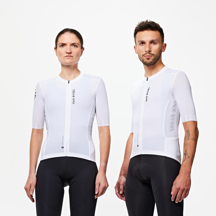 Image du produit Van rysel Maillot vélo route unisexe été manches courtes - Racer 2 blanc (XL)