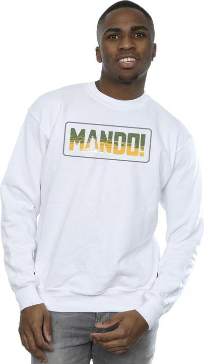 Actual product image Star Wars Mens The Mandalorian Mando Cutout Sweatshirt (M)