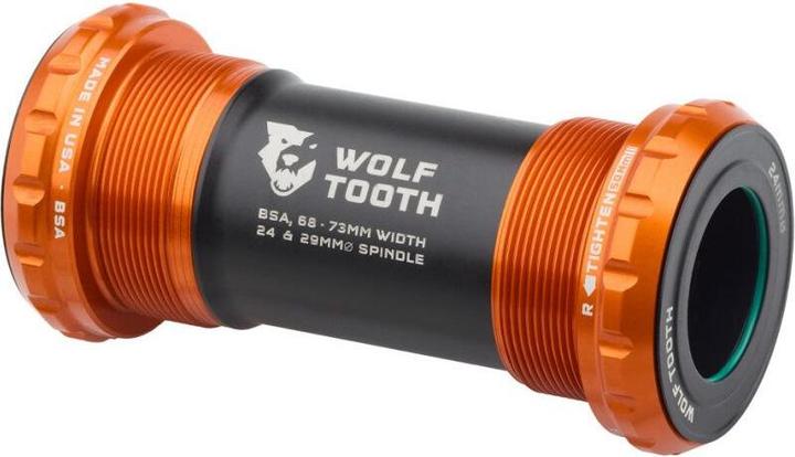 Wolf Tooth Innenlager BSA, 24mm (Shimano), 68/73mm, orange