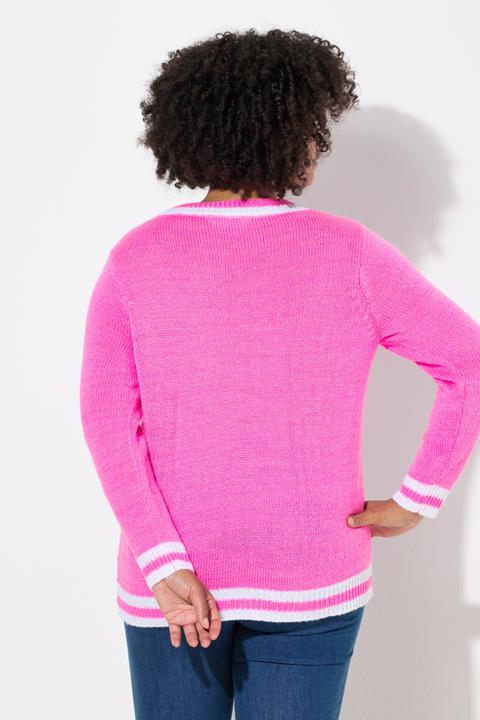 Produktbild Angel of Style Pullover, Straight Fit, HAPPY Schriftzug, Langarm (54, 56)