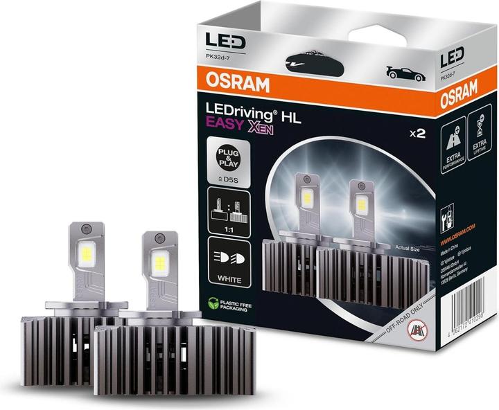 Image du produit Osram Kit de 2 ampoules LEDriving HL EASY XENON D5S (D5S)