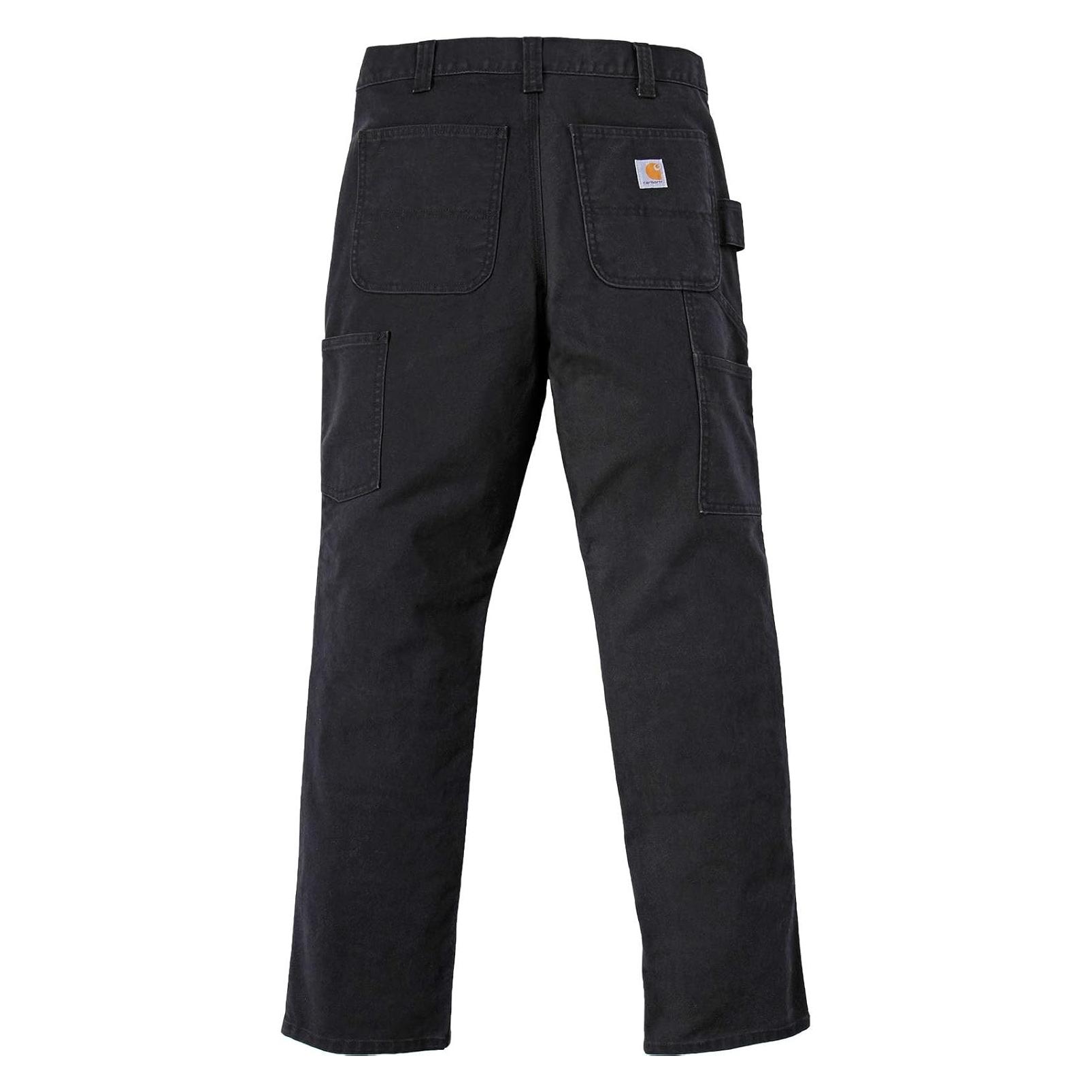 Carhartt, Werkbroek, Stretch Duck Double Front Zwart Maat W32/L32 (W32/L32)