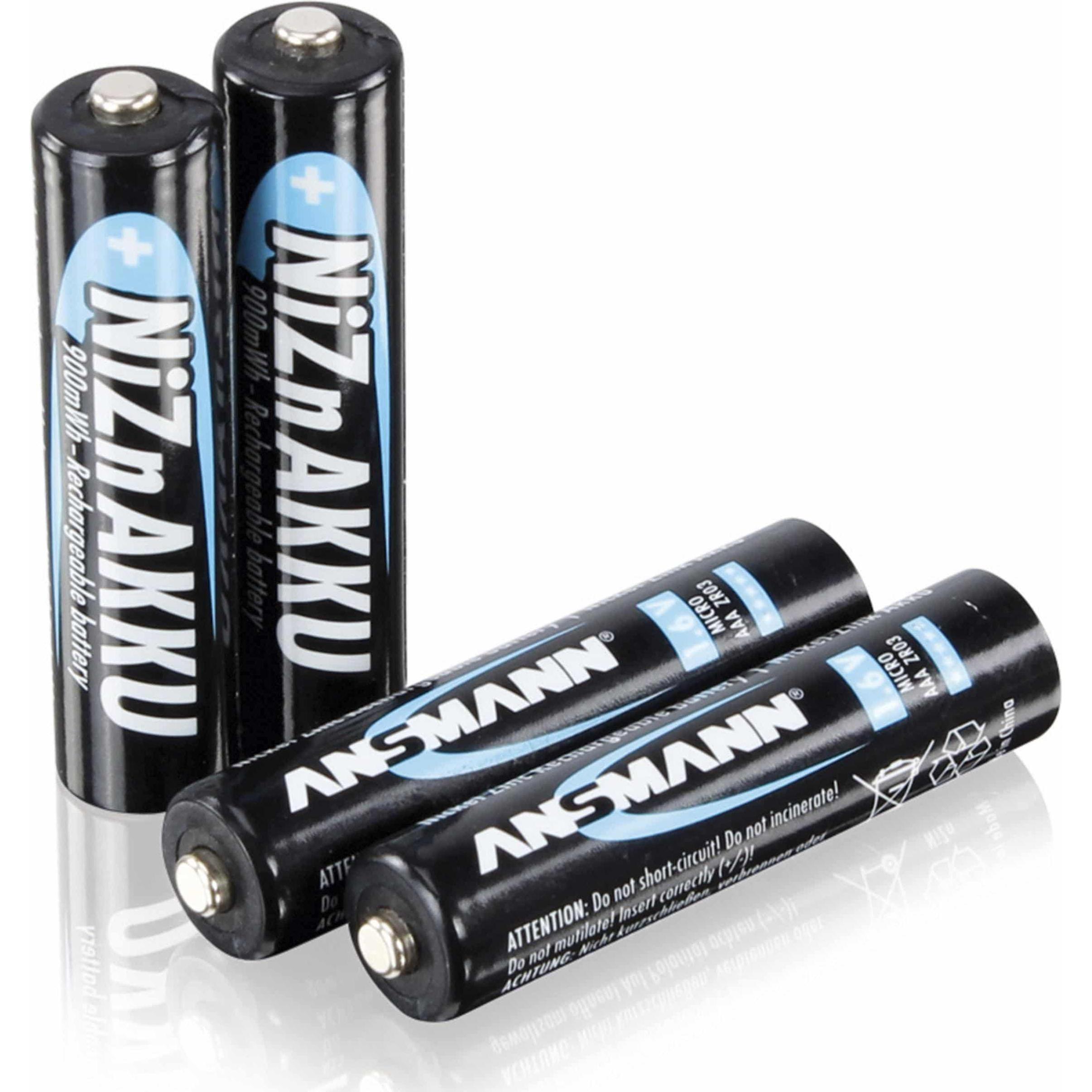 Thumbnail - Ansmann NiZN Akku (4 Stk., AAA, 550 mAh), Batterien + Akkus