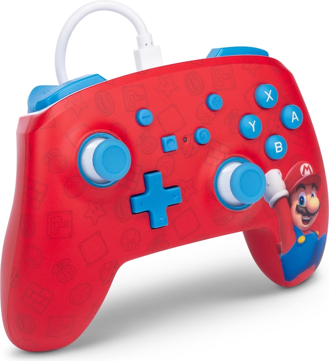 Produktbild PowerA Verbesserter kabelgebundener Controller für Nintendo Switch – Woo-hoo! Mario (Switch)