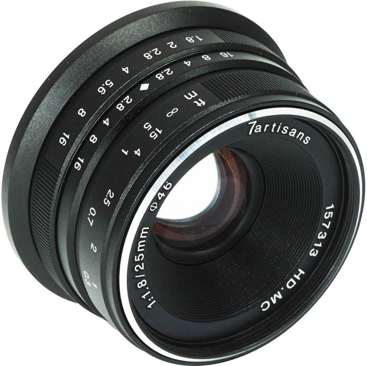 Immagine prodotto 7artisans 25 mm f/1,8 MFT (Micro Four Thirds, Micro Four Thirds)