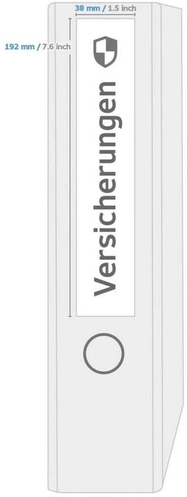 Actual product image HERMA Grass paper folder labels A4