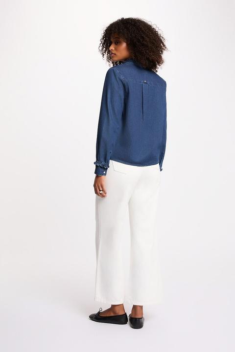 Immagine prodotto Morgan Jeansbluse mit Mao-Kragen (34)