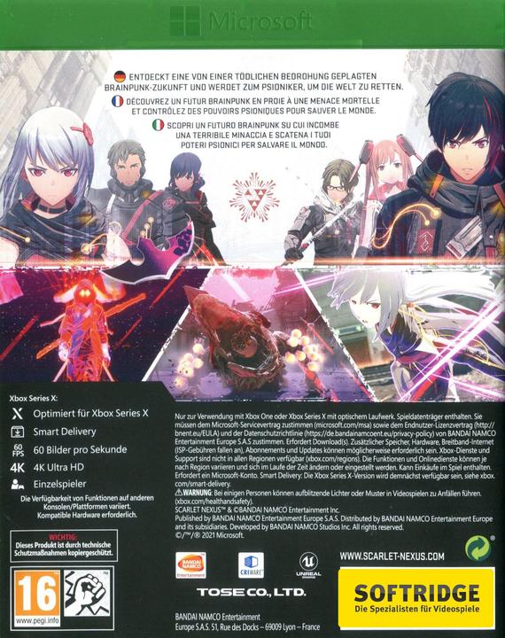 Actual product image Bandai Namco Scarlet Nexus (incl. Bonus DLC) (Xbox One X, Xbox Series X, DE)