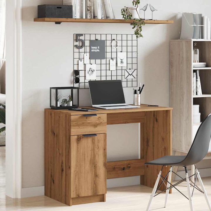 Produktbild VidaXL Schreibtisch Artisan-Eiche 100x50x75 cm Holzwerkstoff Bürotisch (100 x 50 x 75 cm)