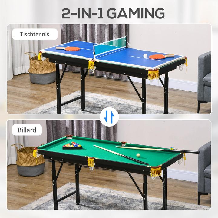 Image du produit Jamb Table de jeu multi-jeux 2en1 Ping-pong & billard