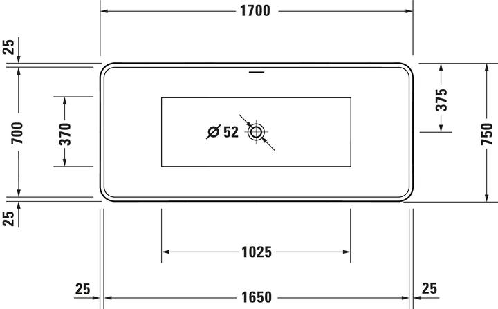 Immagine prodotto Duravit Vasca da bagno DuraToro (265 l, 170 cm, 75 cm)