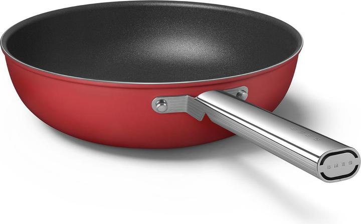 Actual product image Smeg CKFW3001RDM Wok Ø 30cm, red (30 cm, Wok, Aluminium, Stainless steel)